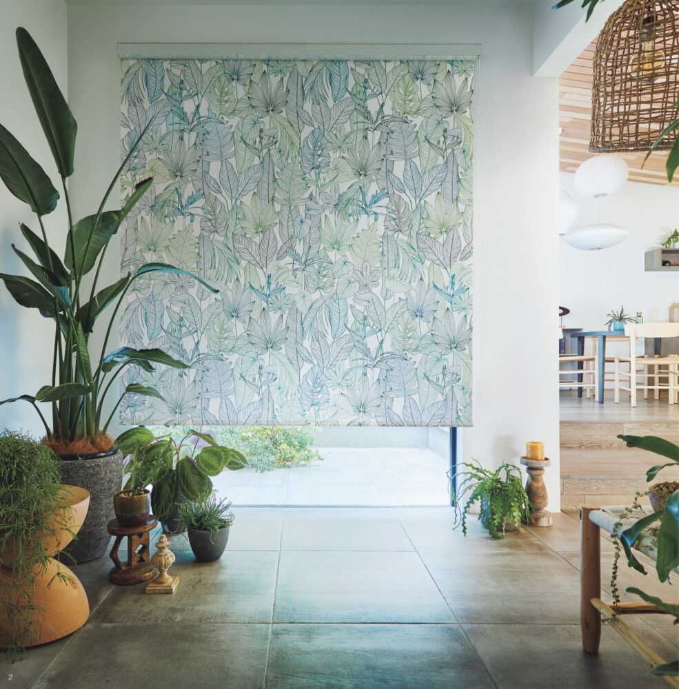 タチカワブラインド ロールスクリーン 植物柄 | カーテンミュージアム