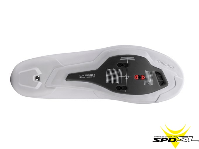 シマノ RC7（SH-RC703）ホワイト SPD-SL ロードシューズ【ワイド