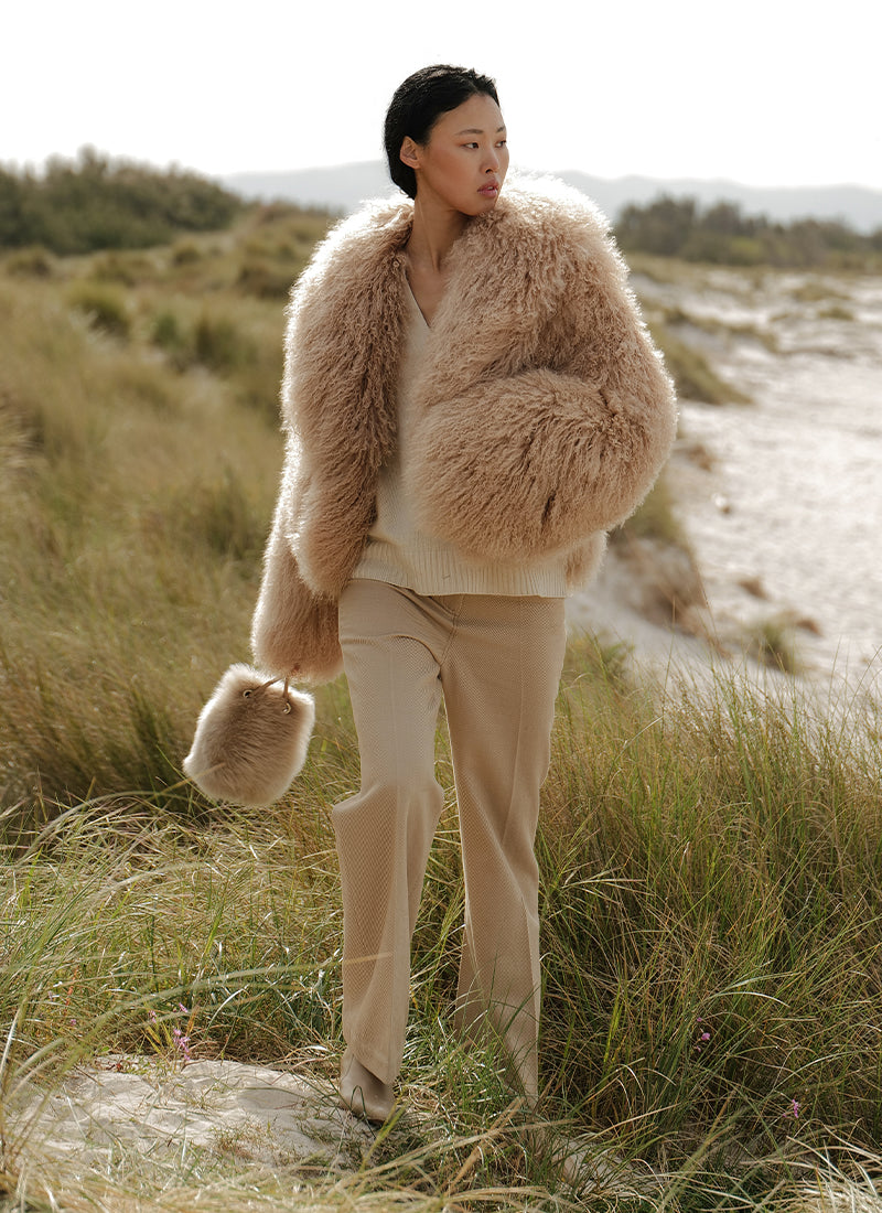 Mongolia Shearling Jacket by BLANCHA | Andrews