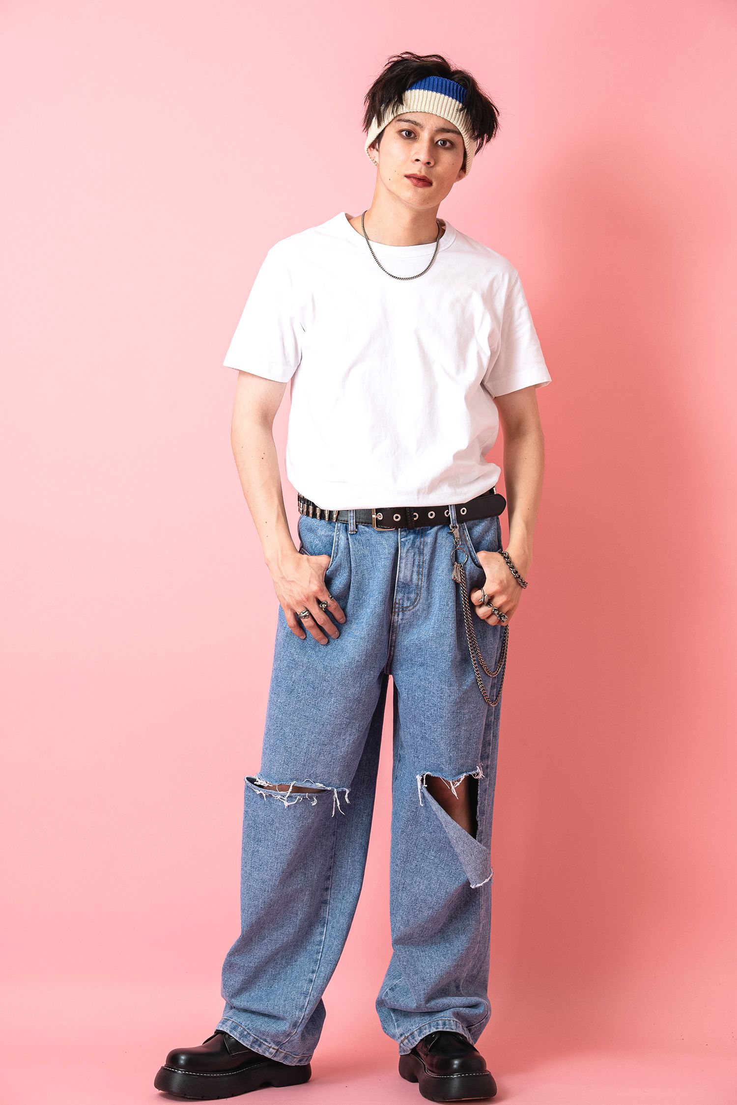 ツートーンヘアバンド / メンズ レディース ankoROCK(アンコロック