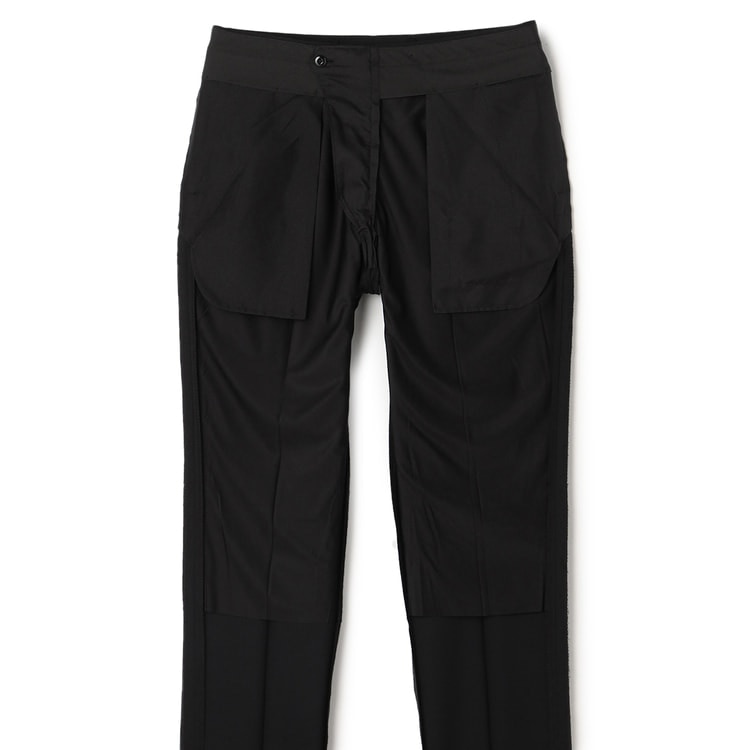 ビジネスから就活まで】黒無地 洗える ストレッチ 2パンツスーツ LES