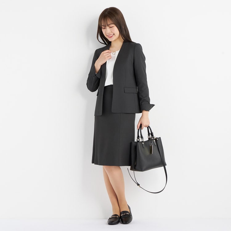 アウトレット】セオα シャークグレー ノーカラージャケット