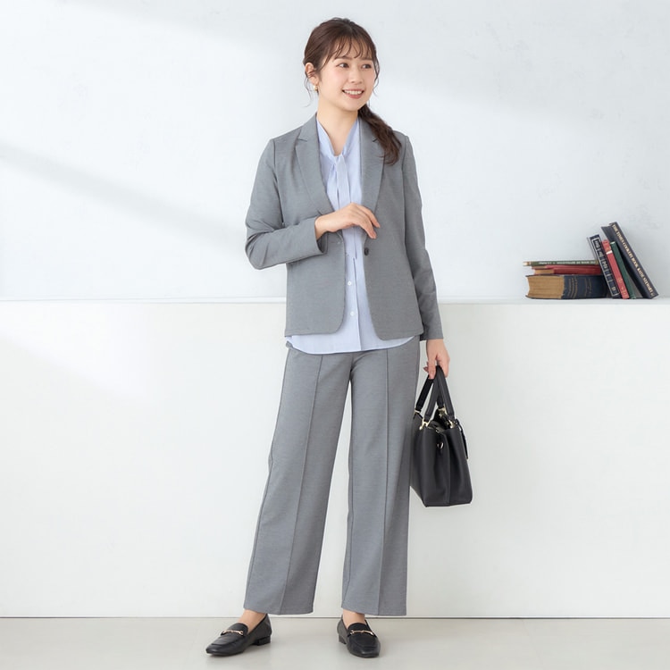 パジャマスーツ】接触冷感 ナイロンポンチジャージ テーラード