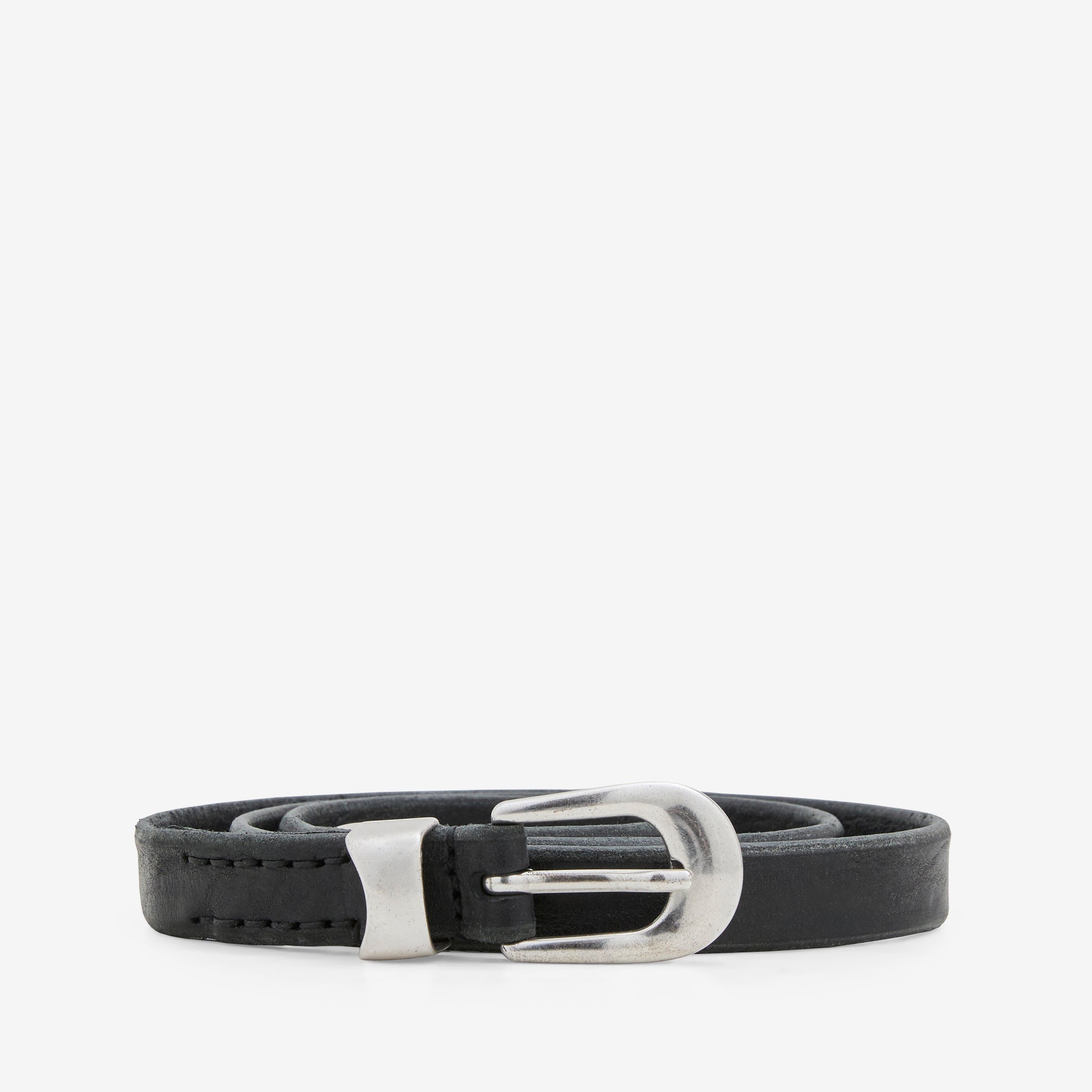 2cm Belt Black Leather – Above The Clouds