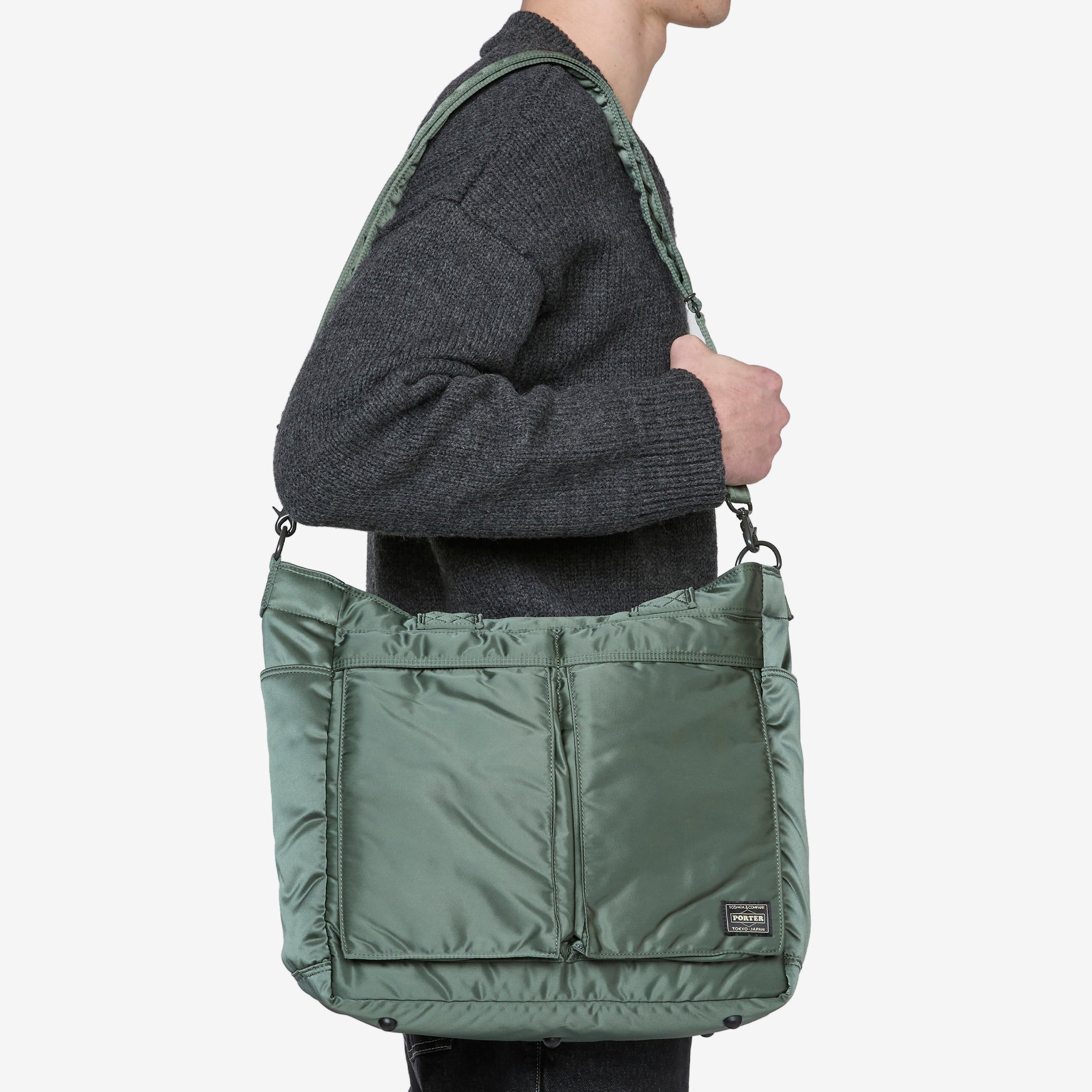 All New Tanker Tote Bag Sage Green (L) – Above The Clouds