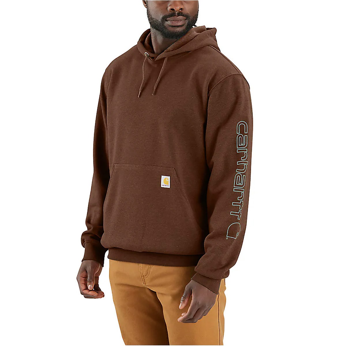 Carhartt Sweatshirts: Men's K288 B86 Mocha Heather Midweight