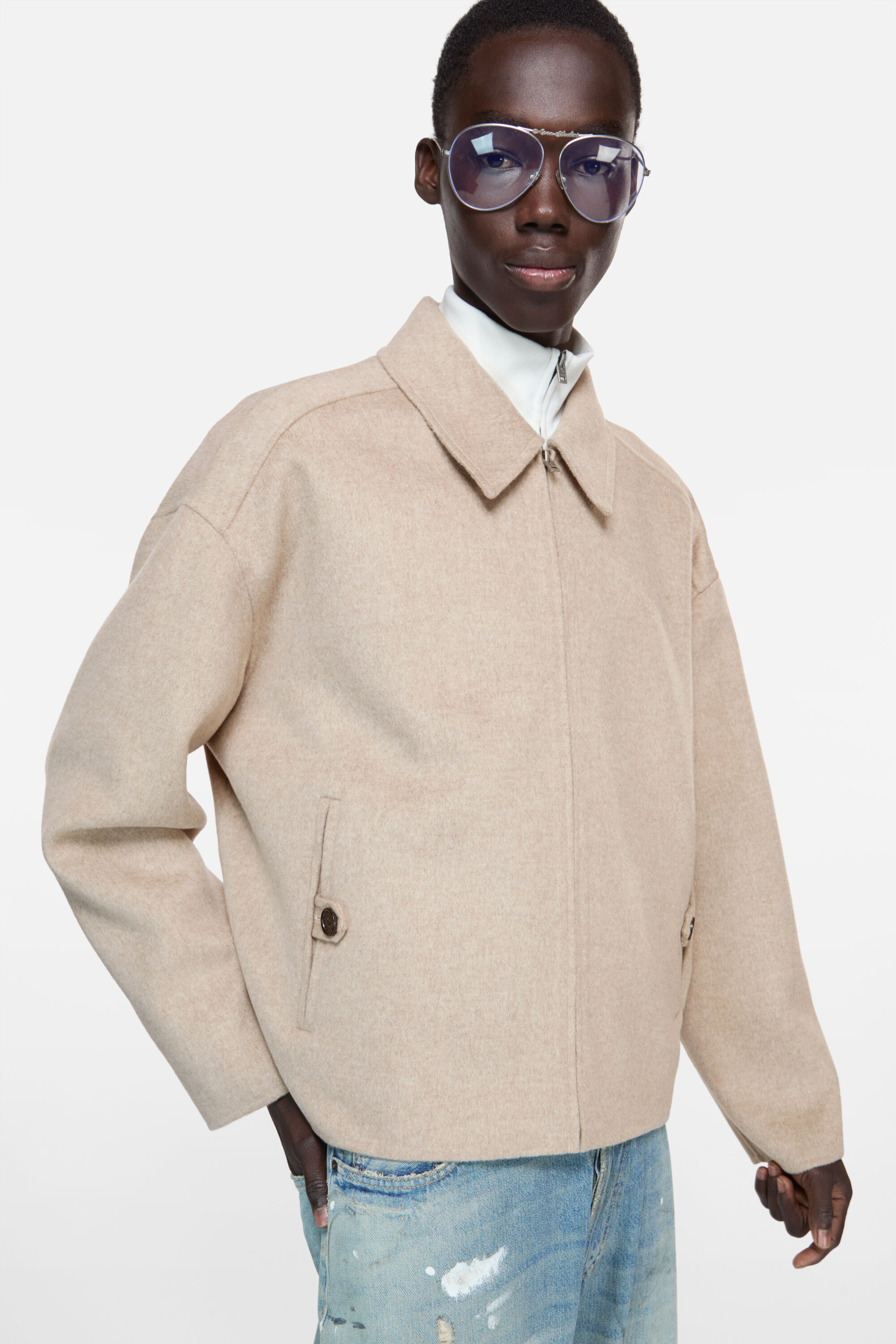 Acne Studios - カシミヤジャケット - オートミールメランジ