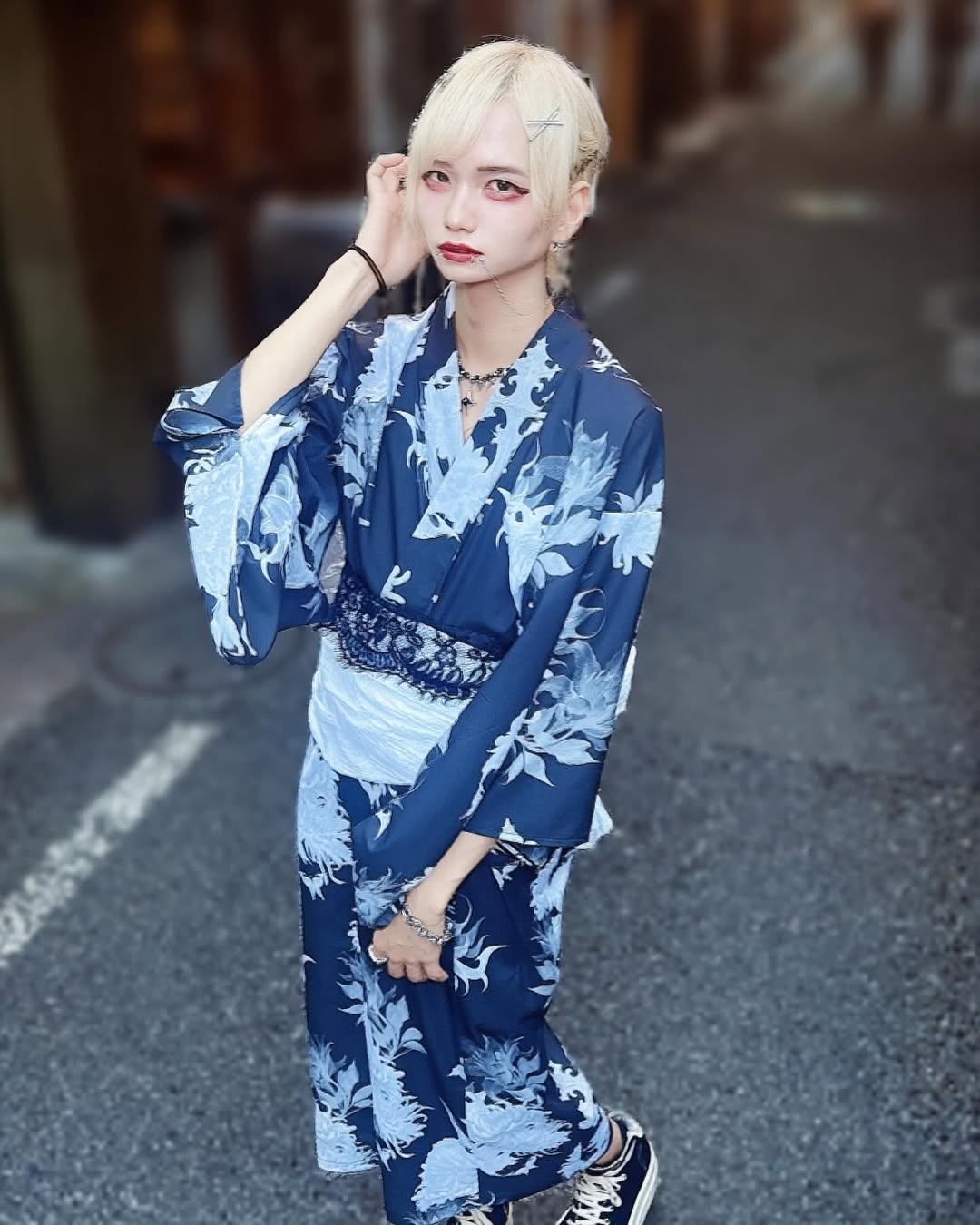 REFLEM【レフレム】2wayセパレート総柄浴衣5点SET(羽織・キャミ