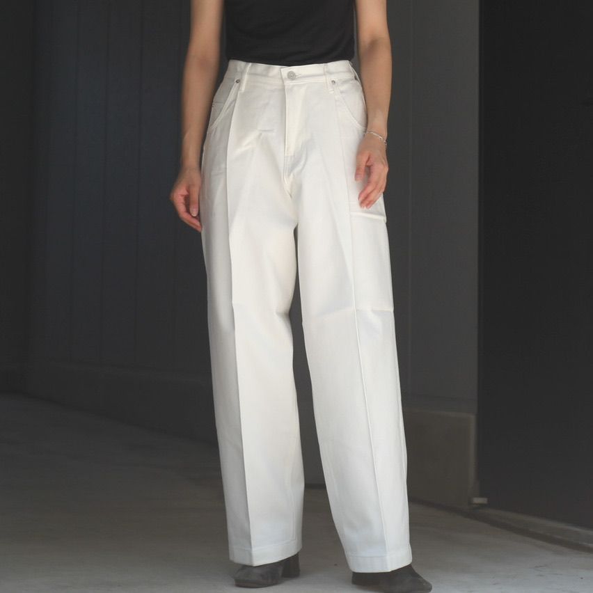 NEONSIGN - 【残りわずか】Wide Denim Slacks(WHITE RIGID) | ACRMTSM
