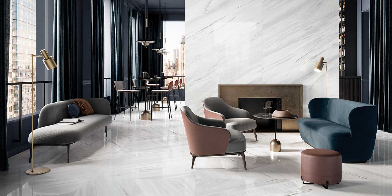 マルミスプリーム ネロマルキーニア (ラパート磨き)｜タイルの通販