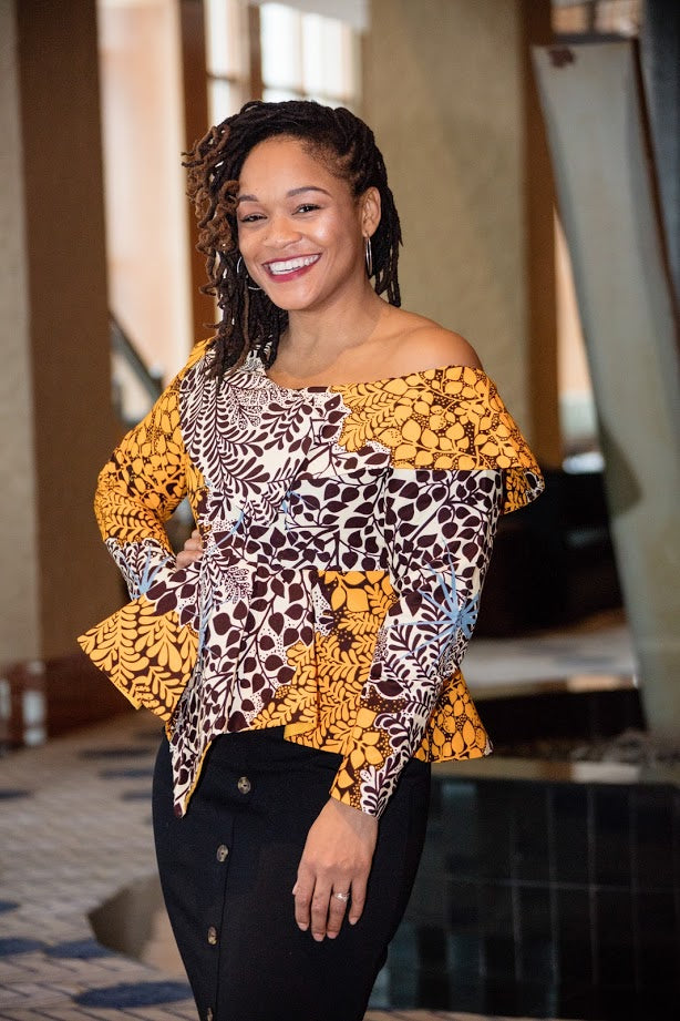 Pepplum Top - Akoka Top | Afro Fashion for Everyone – AdeOriCloset