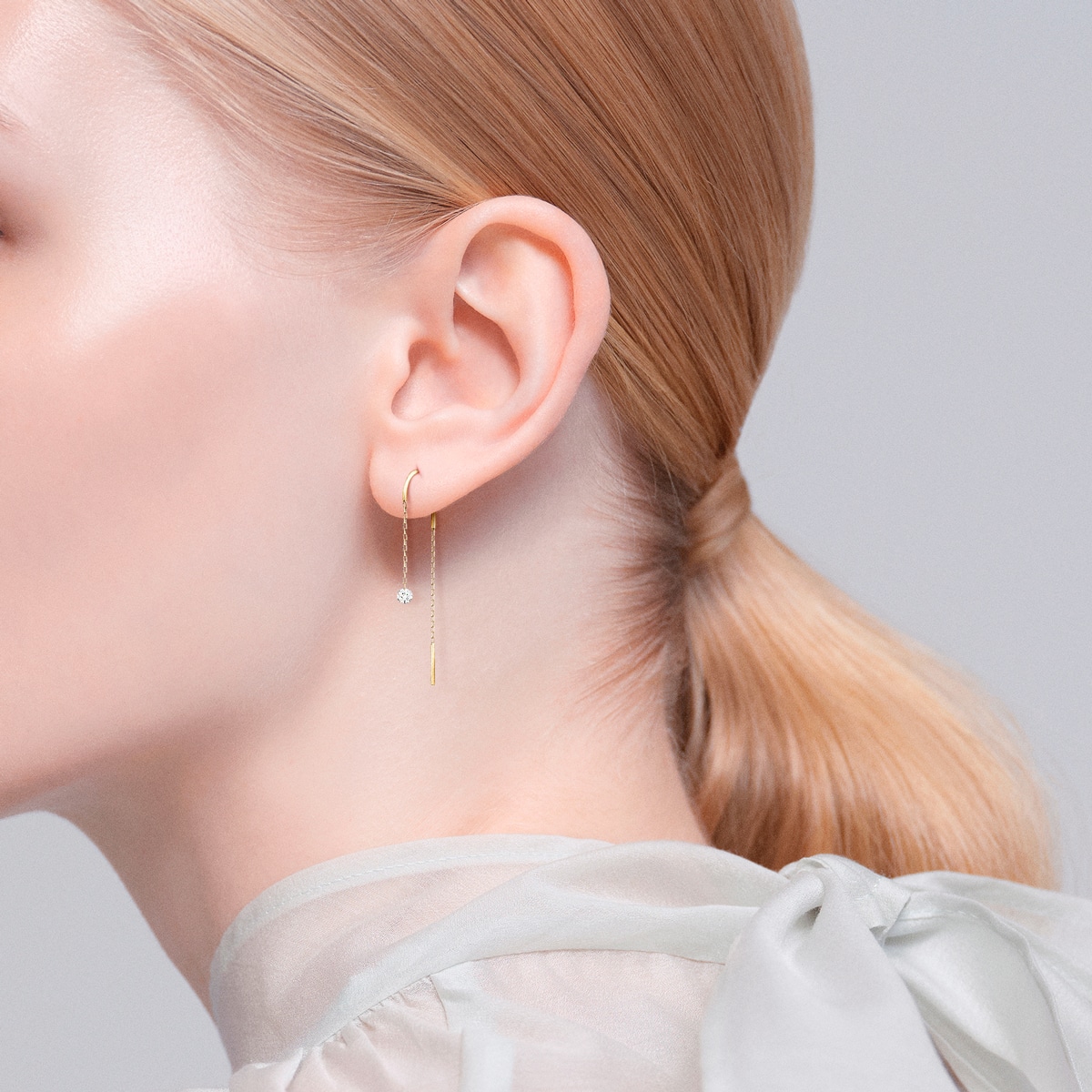 スイングダイヤ ピアス | AHKAH / アーカー | 【公式】 | オフィシャル