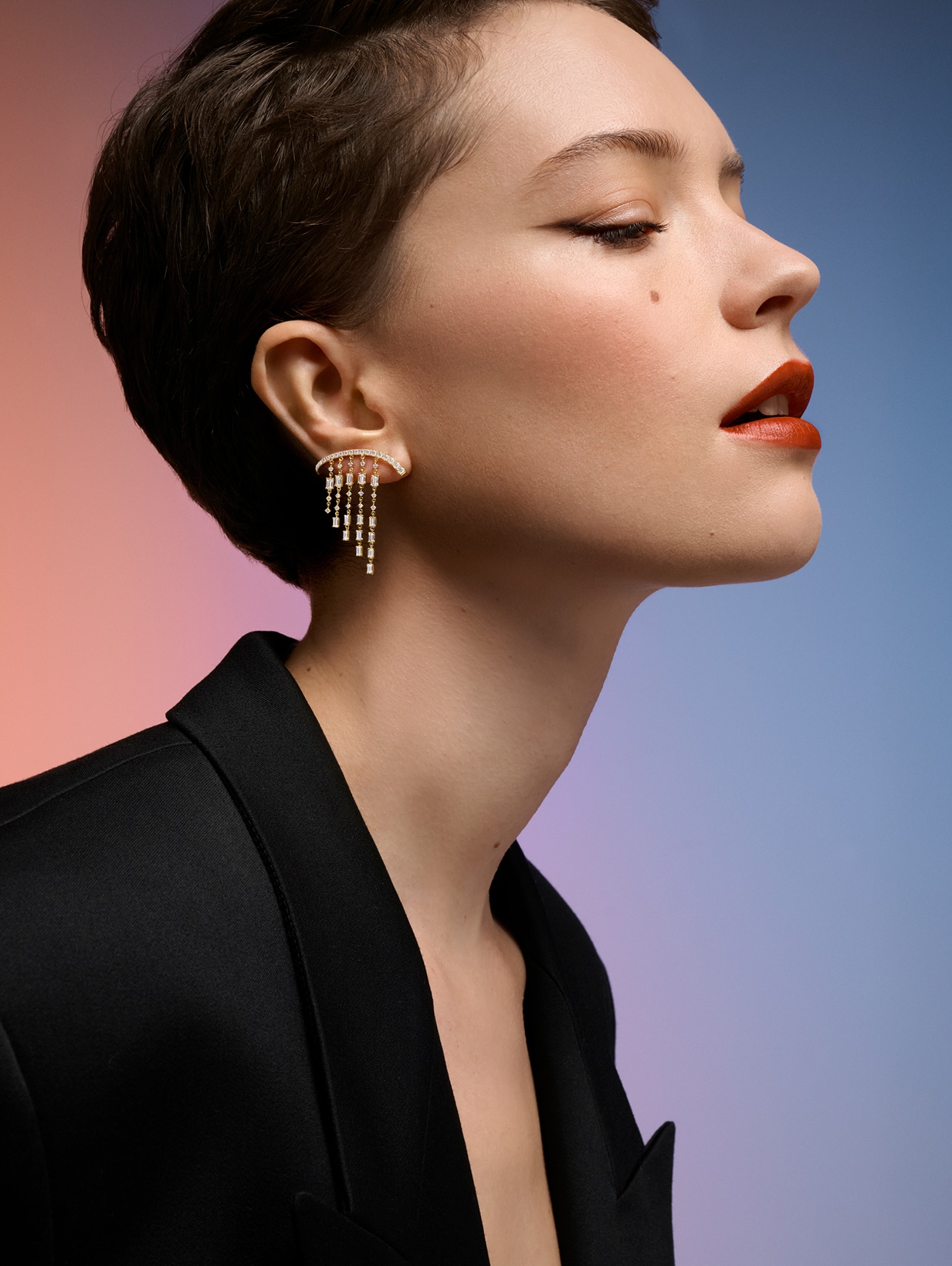 シャンデリアスウェイチェーン ピアス | AHKAH / アーカー | 【公式