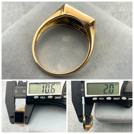 K18 18金 オニキス リング / K18 Onyx ring 品番kr-0121826949 商品