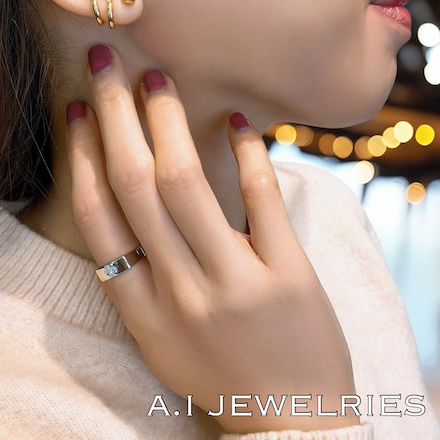 プラチナ900 ダイヤモンド クロス リング / Pt900 Diamond cross ring