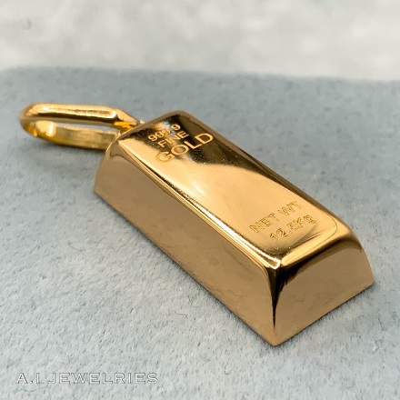 18金 ビッグ ゴールド バー ペンダント /K18 Big Gold bar pendant
