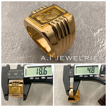 18金 24金 フォルトゥーナ デザイン リング /K18 K24 Fortuna design