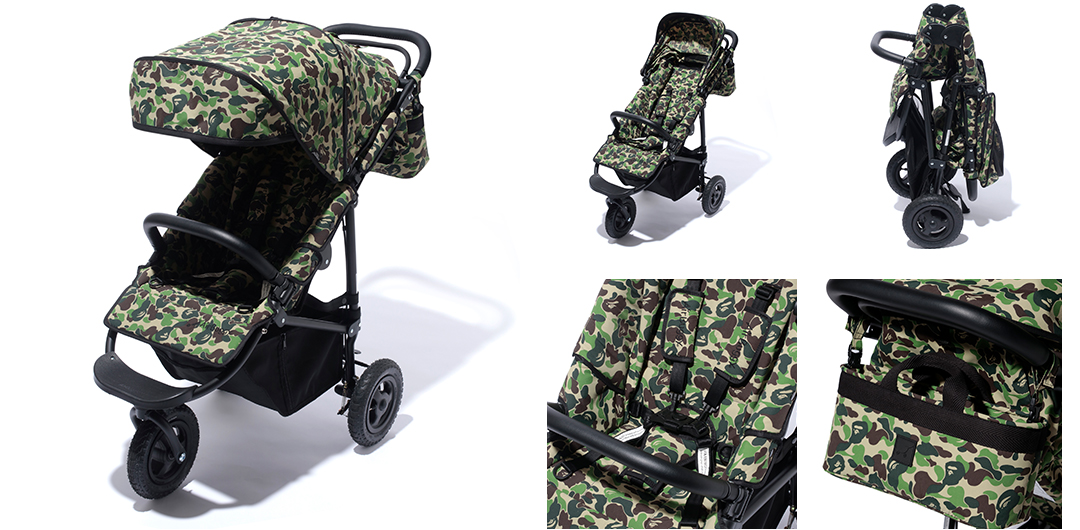 A BATHING APE®」のキッズライン「BAPE KIDS®」とAIRBUGGYが