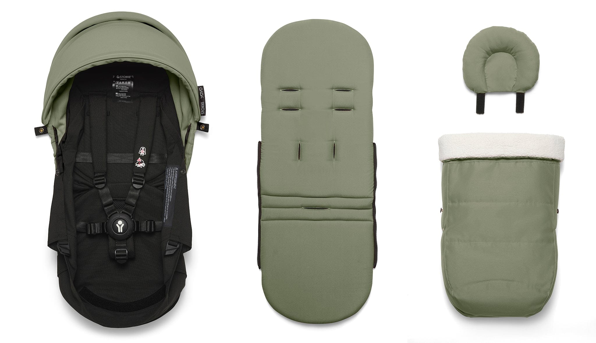 Stokke YOYO3 Ultra Compact Complete 0+/6+ Stroller Bundle - Black