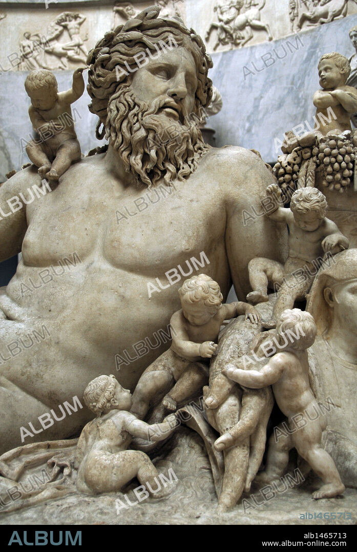 Roman Art. Italy. Reclined statue of the river-god Nile. Anonymous