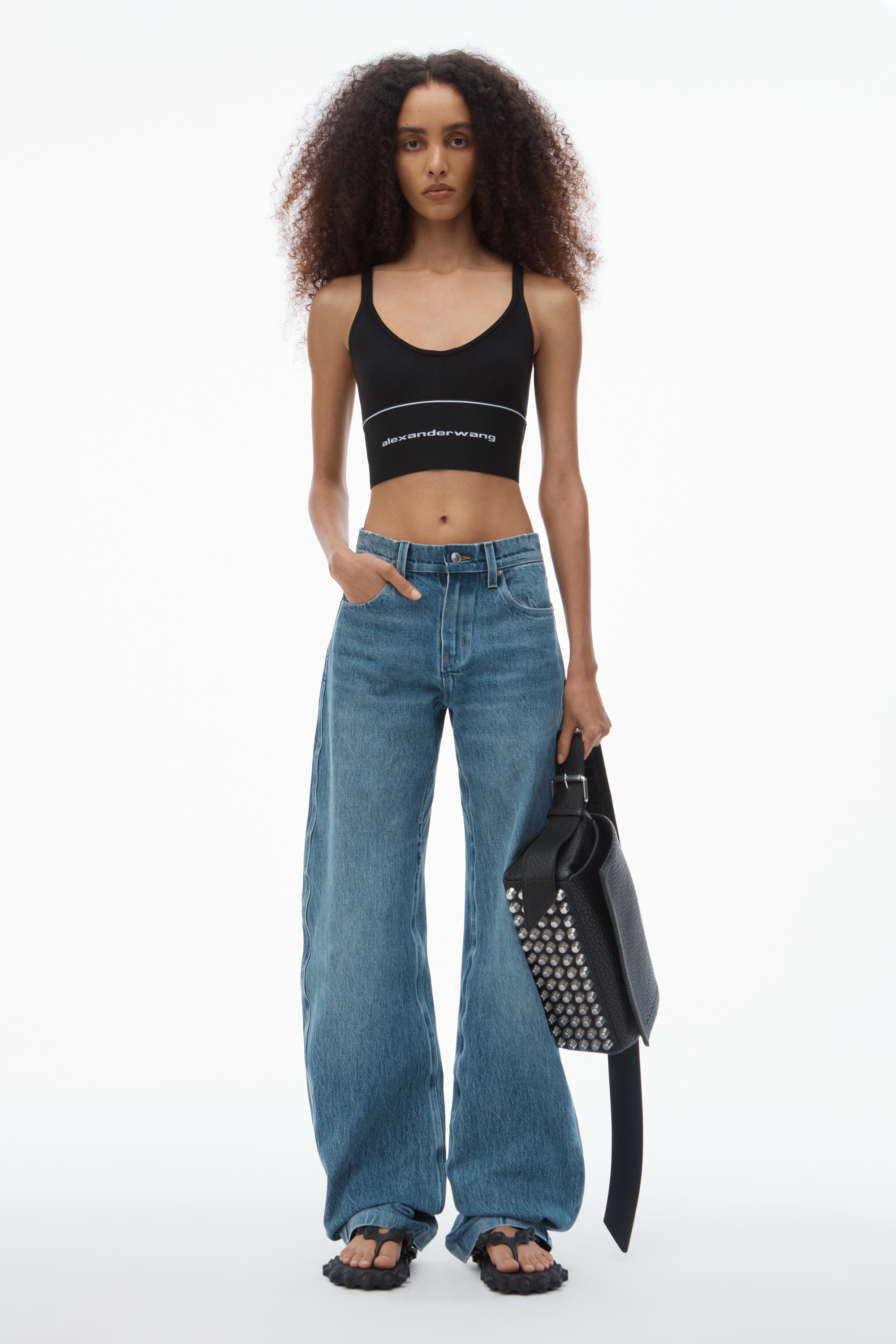 alexanderwang アレキサンダーワング リブジャージー ロゴ エラ