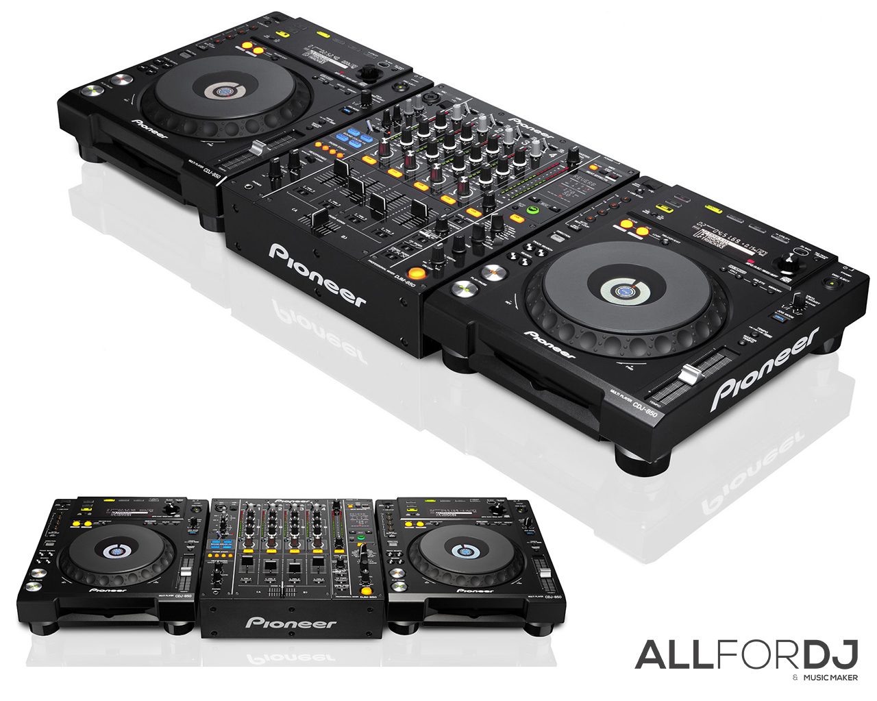 Комплект Pioneer 2x CDJ-850 + DJM-850 - купить недорого