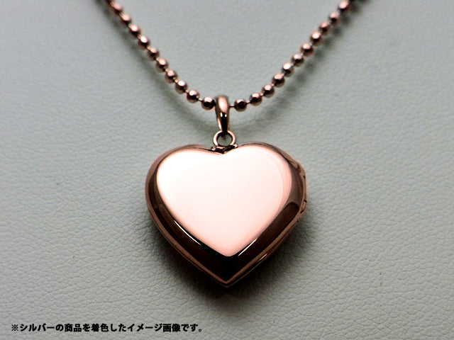 ロケットペンダント ペンダント トップ 18金ハート型[大]イエロー