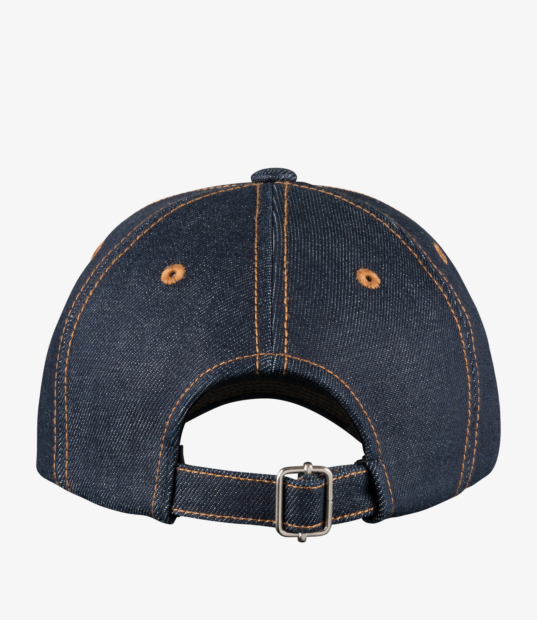 Thais baseball cap | Baseball cap in indigo denim with embroidered