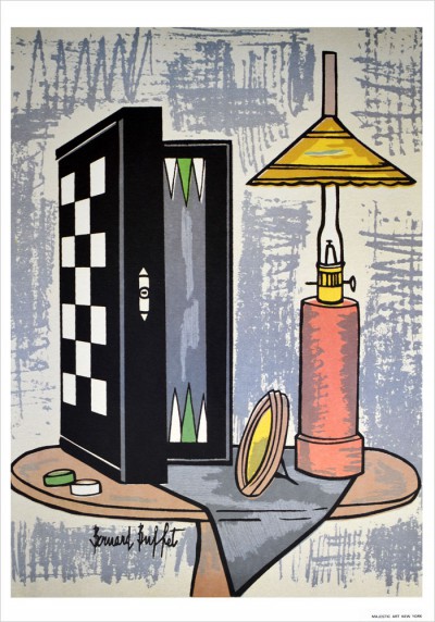 ベルナール ビュッフェ サンマルタンの橋 額縁 インテリア アート