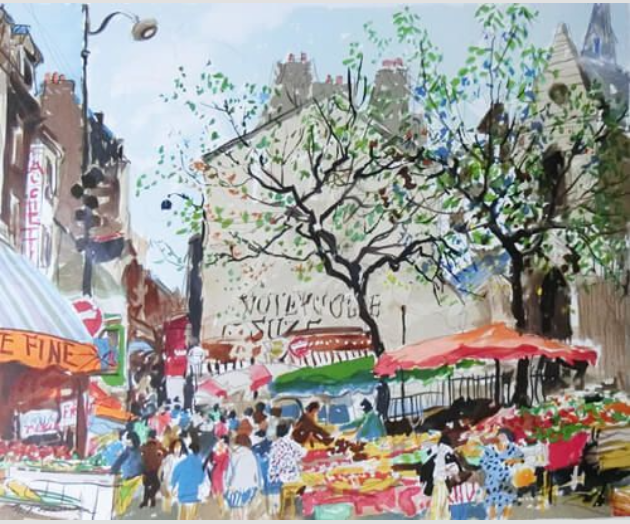 市場風景を描く代表画家 児玉幸雄 | 絵画高額査定はアート買取協会