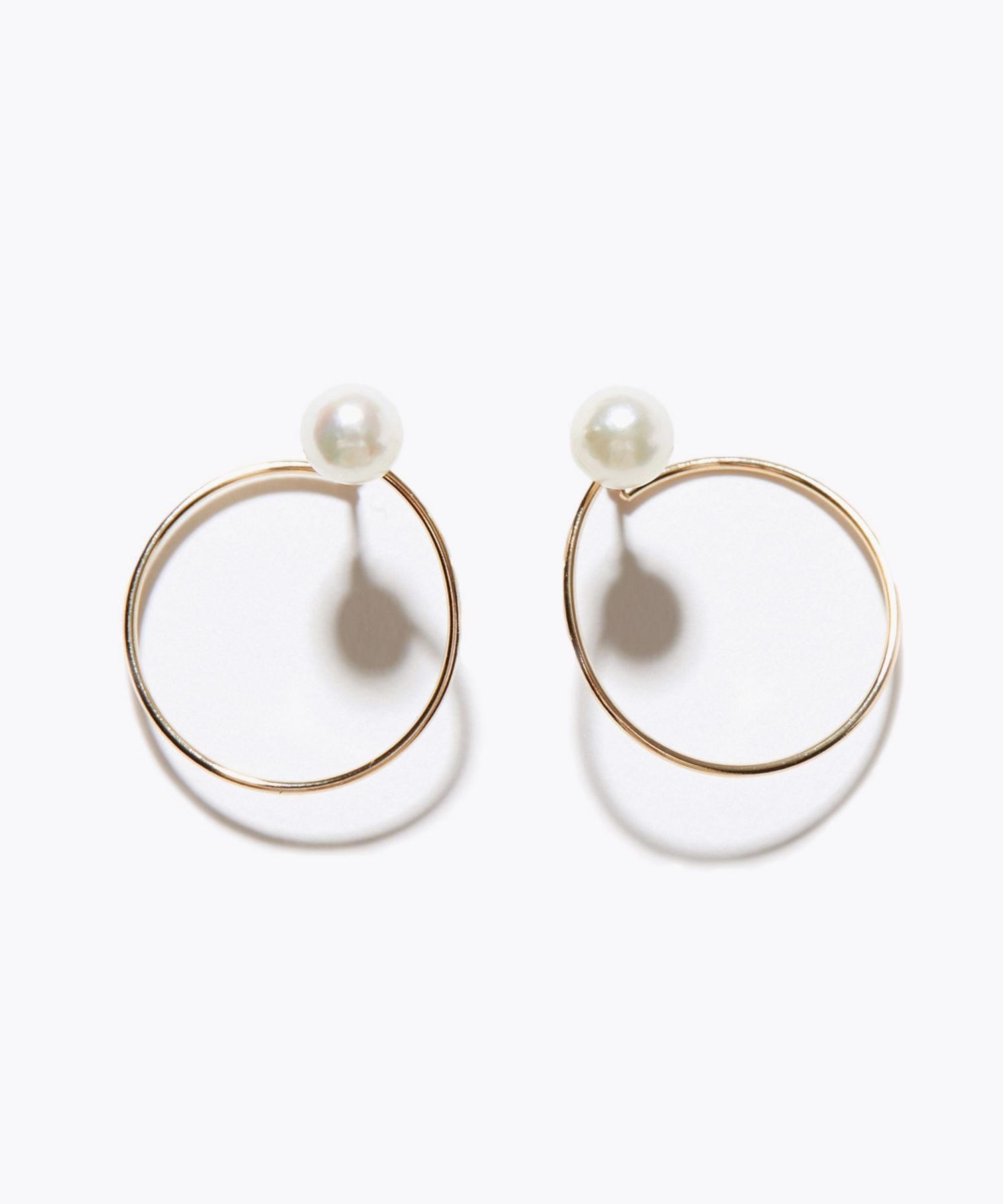 philia] K10 akoya pearl circle pierced earring｜ARTIDA OUD（アル