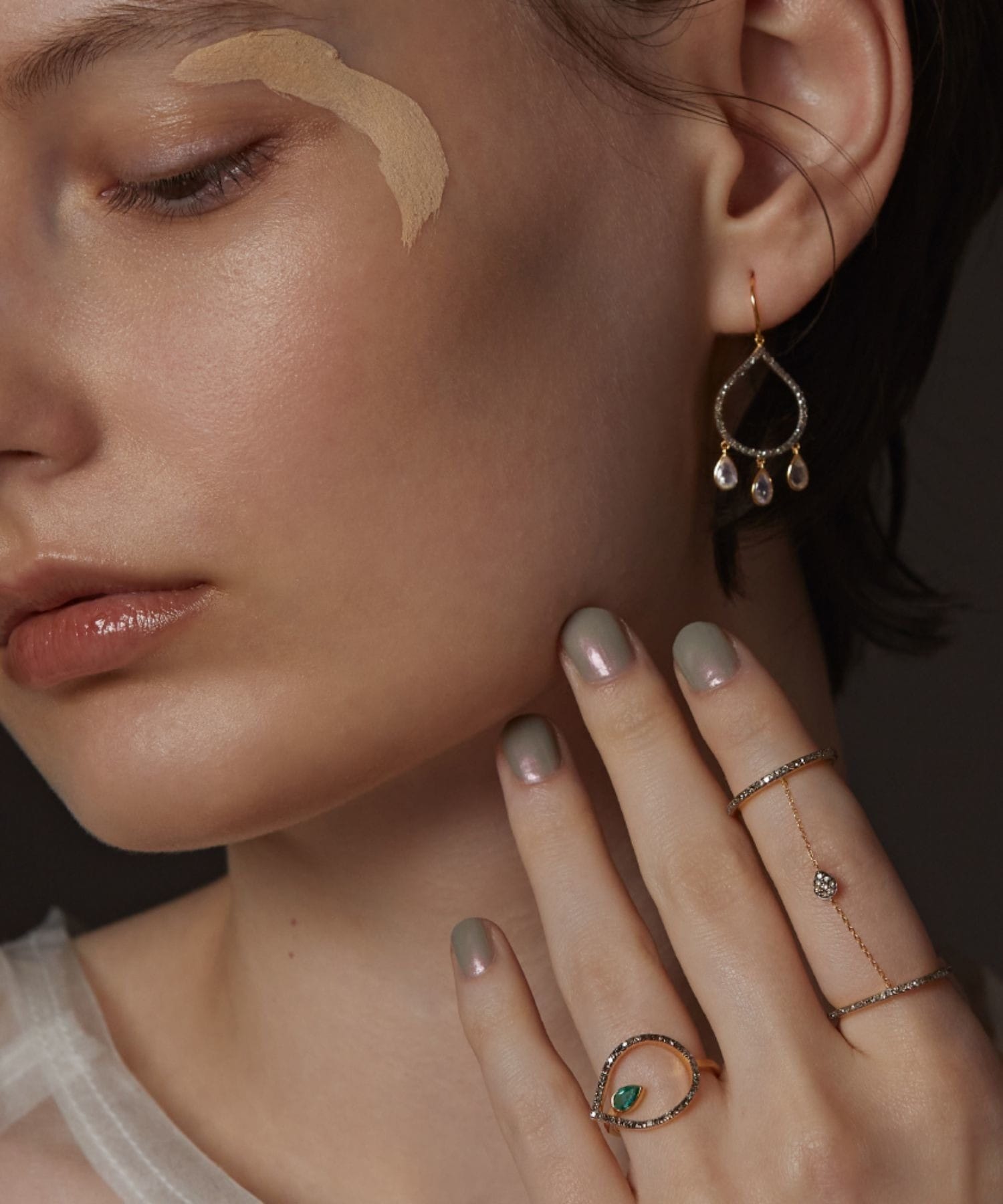 lotus] emerald flower diamond ring｜ARTIDA OUD（アルティーダ ウード）