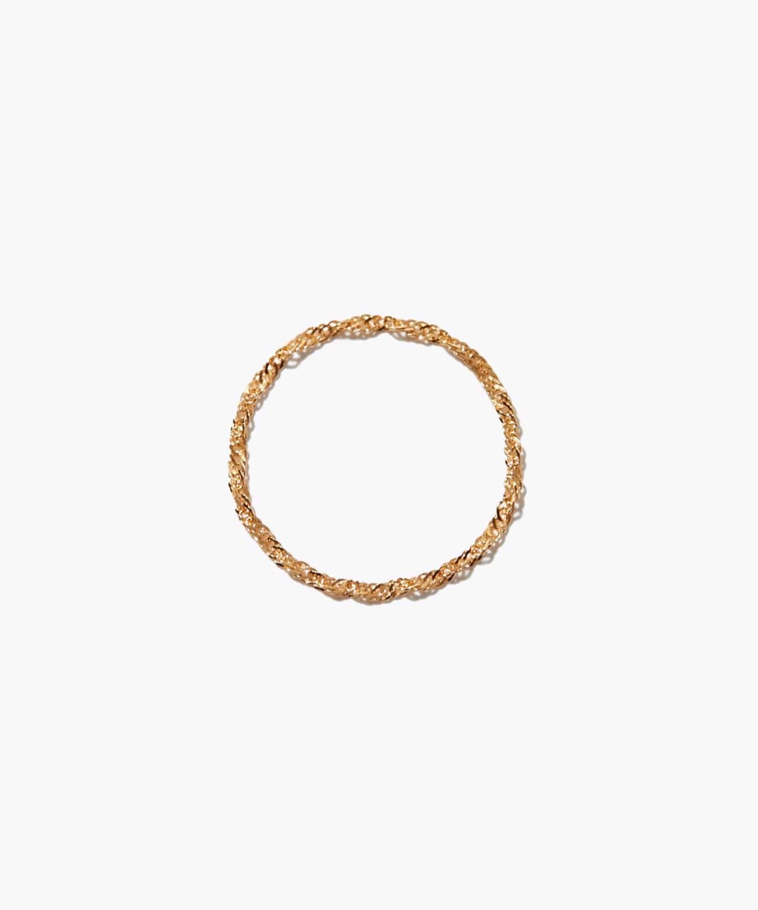 basic] K18 screw chain ring｜ARTIDA OUD（アルティーダ ウード）