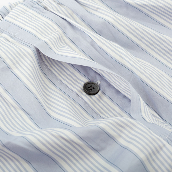 arakawa1886 快眠プロジェクト】サテン プリント ストライプ パジャマ