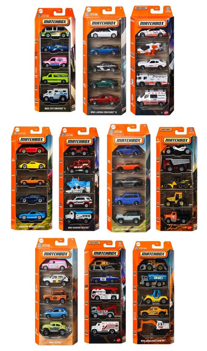 仮予約】PRE-ORDER 【2025 MATCHBOX 5カーパック 