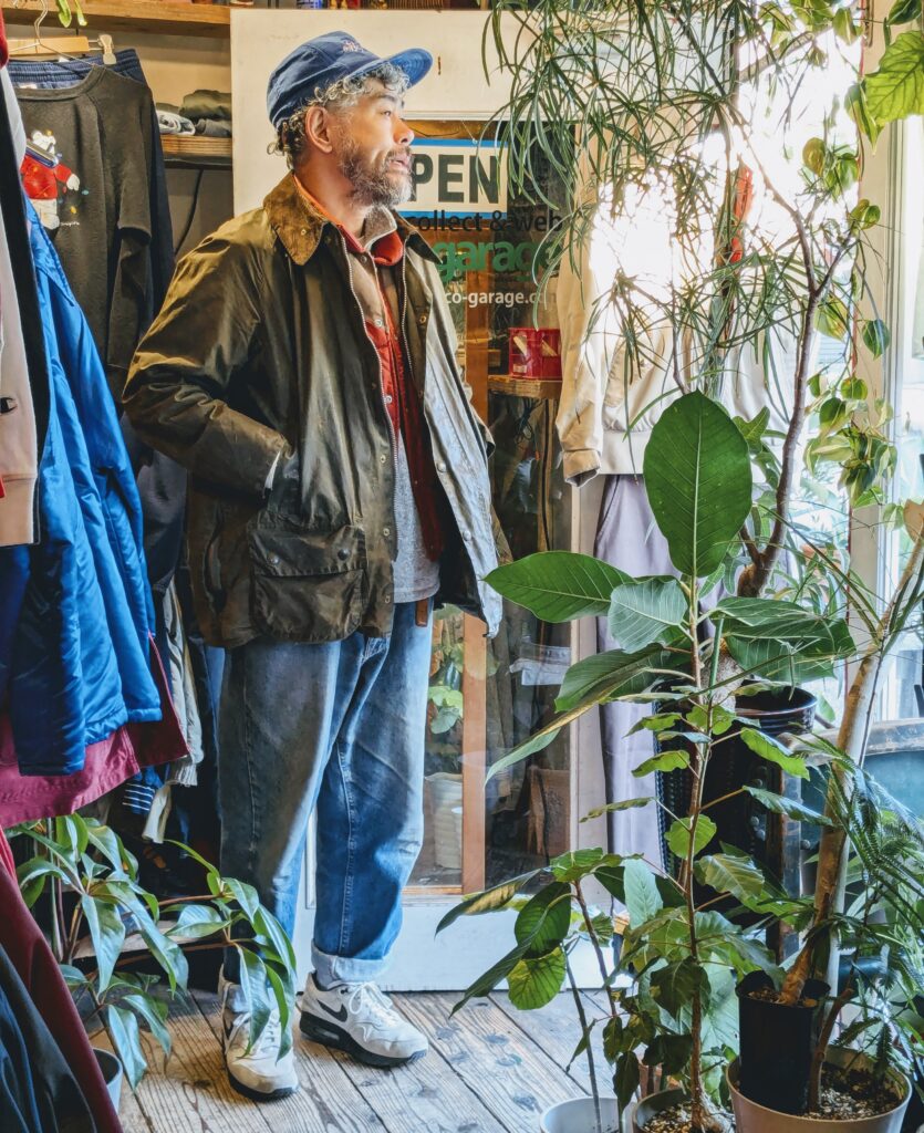 1980s ENGLAND Barbour BEAUFORT Oiled Cotton Jacket Khaki Mens-XL