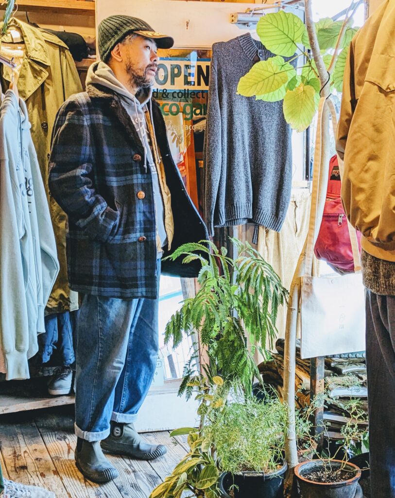 1960s-70s USA PENDLETON Plaid Wool Jacket Blue Mens-L – ataco