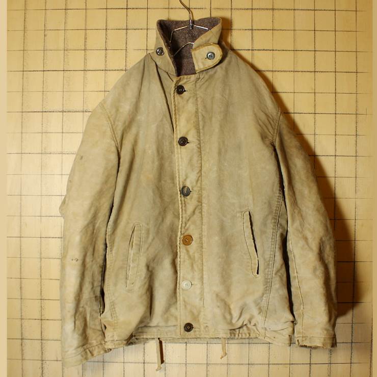 60s 民間品 N-1 デッキジャケット ベージュ カーキ ミリタリー CONMAR
