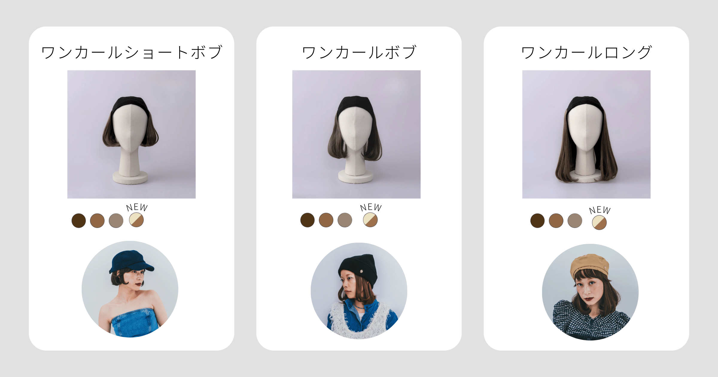 前髪ウィッグ付き医療用ケア帽子ブランド「BAREN」の 医療用部分