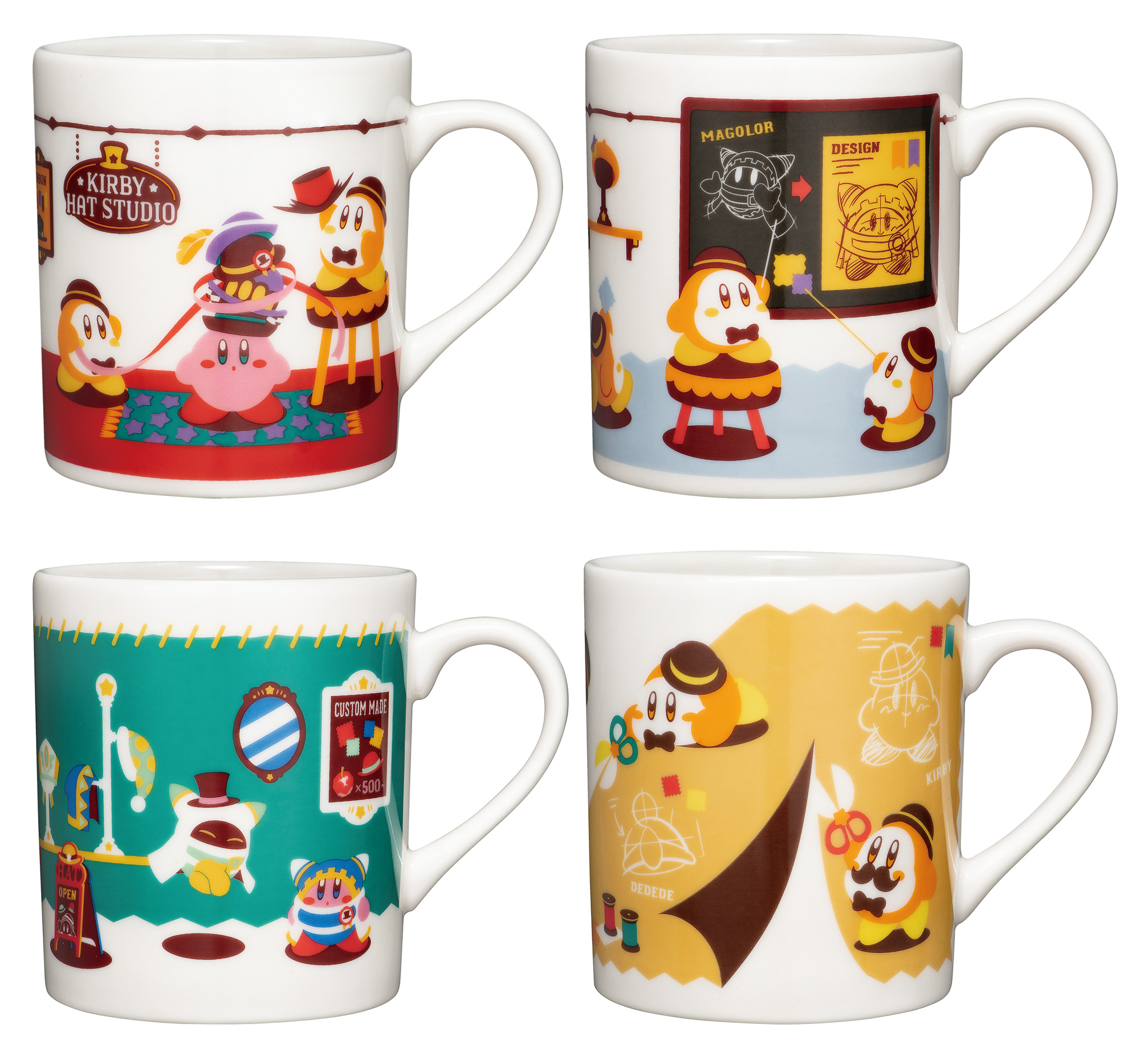 カービィと店主マホロアとワドルディが仕立てる帽子屋さんを 舞台に