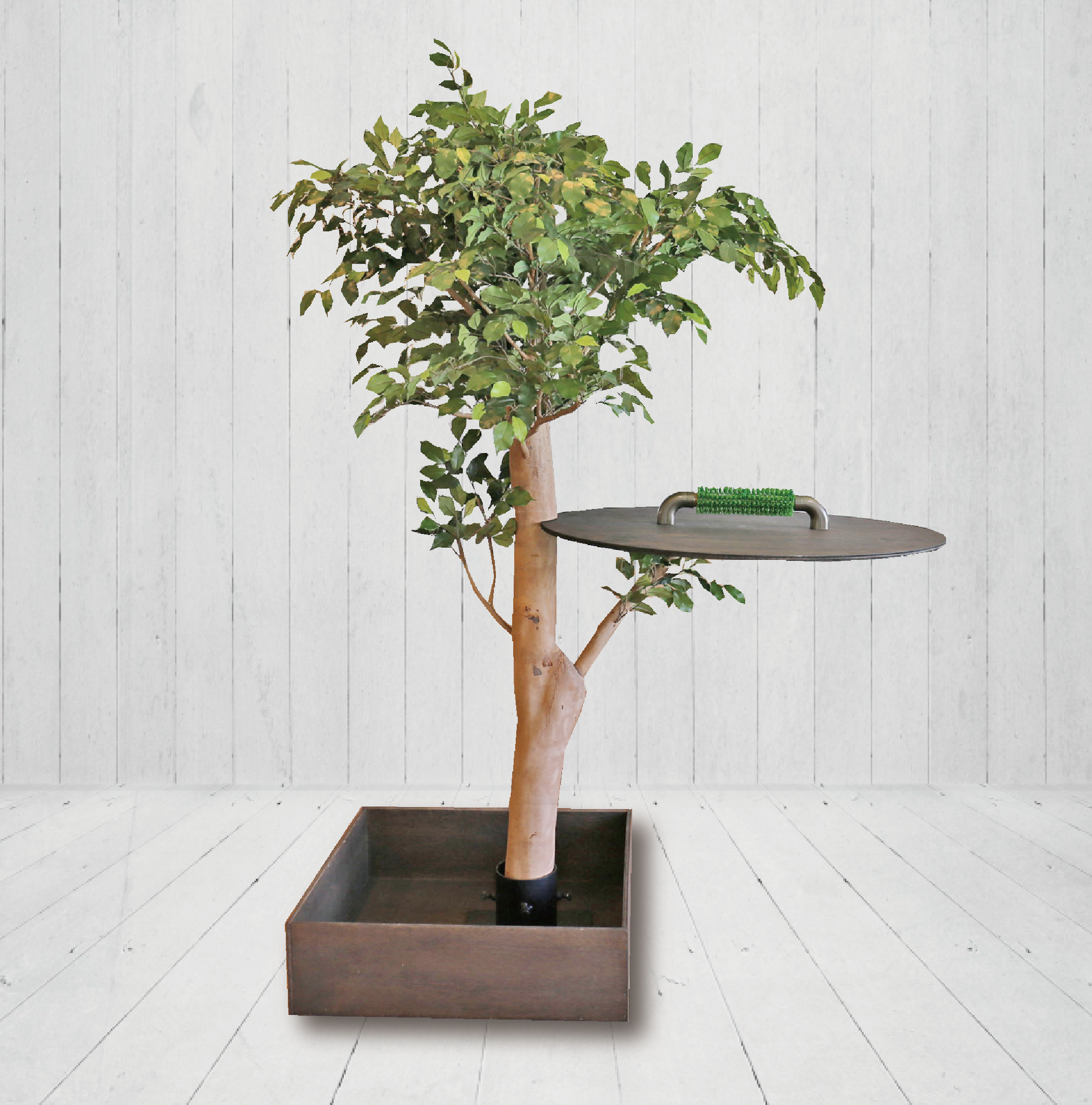 フクロウの習性と安全性に特化した 「フクロウの止まり木」販売開始