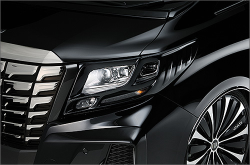 アルファード30系前期用ヘッドライトカバー GARSON(ギャルソン)・DAD