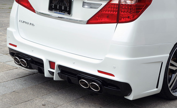 アルファード20系用リアバンパー(4本出し用) エクスクルーシブゼウス