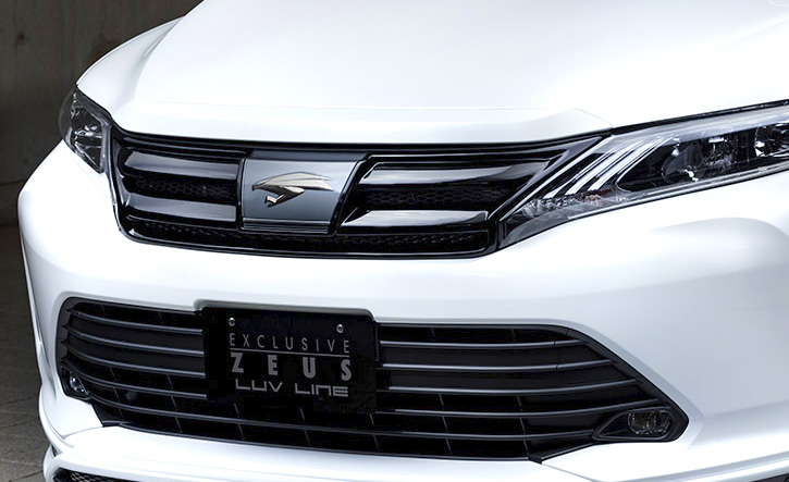 ハリアー60系後期用フロントグリル エクスクルーシブゼウス(LUV LINE