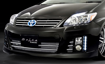 プリウス30系前期用フロントバンパー アドミレイション(Belta)エアロ