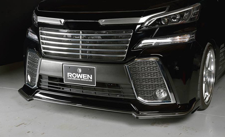 ヴェルファイア30系前期(Z系グレード)用フロントリップ ROWEN(ロェン