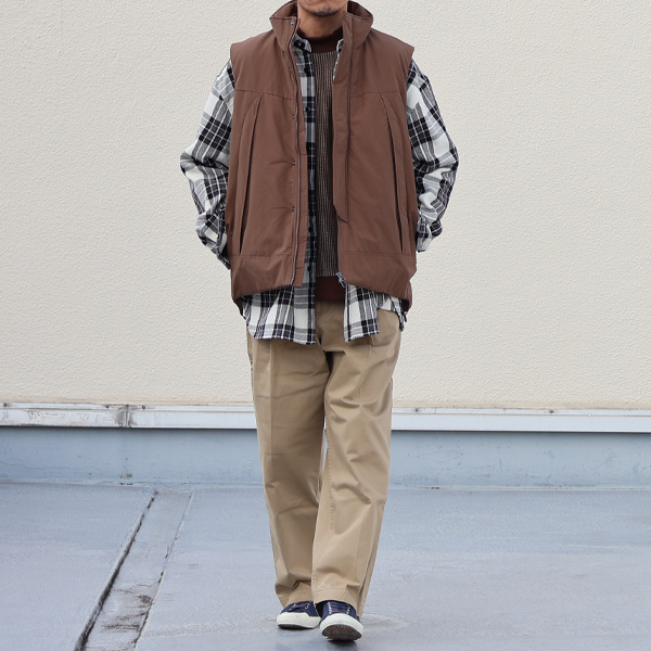 Lapin YENN ブラウン ダブルボタン ベスト Fサイズ YENN ブラウン