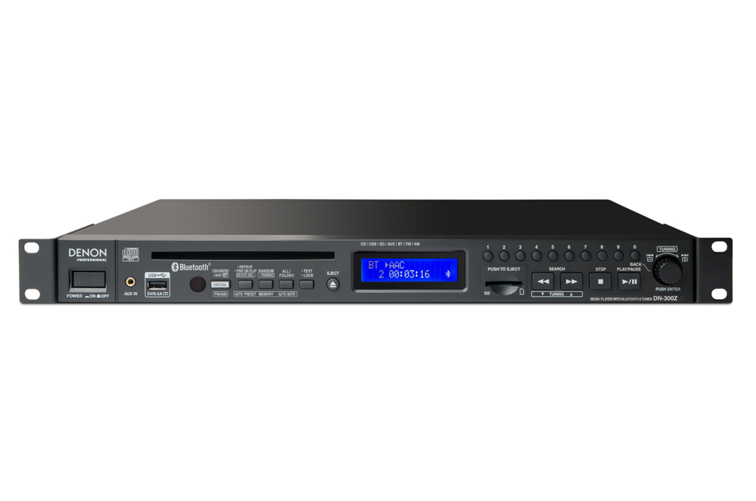 DENON DN-300Z CD/Media Player with Bluetooth®/USB/SD/Aux and AM/FM