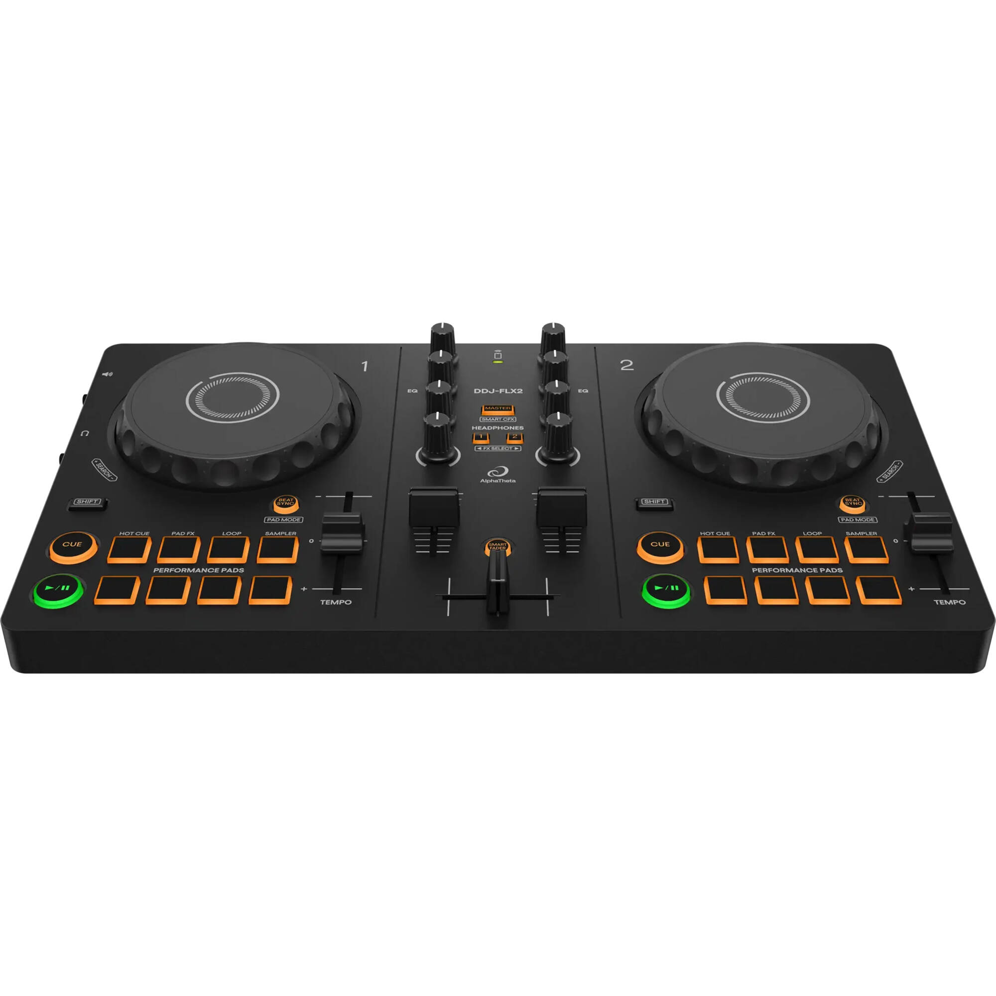Pioneer DJ DDJ-FLX2 Bus-Powered DJ Controller for rekordbox