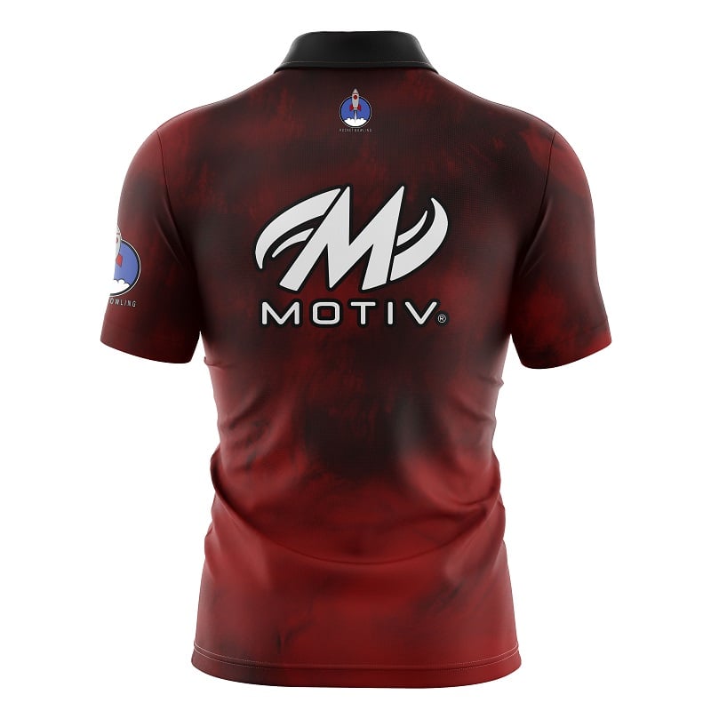 Motiv Lethal Venom Red Xpress Ship Rocket Bowling Jersey